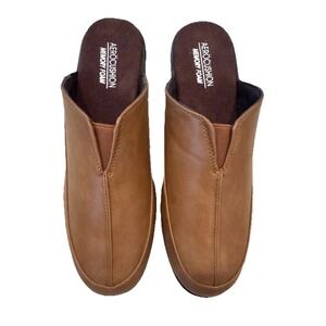 New Women's Aerocushion Memory Foam Anna Brown Tan Slip On Mule Shoes Size 8.5M